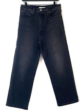 Levi Strauss & Co. Ribcage Straight Ankle Jeans Black Size 31